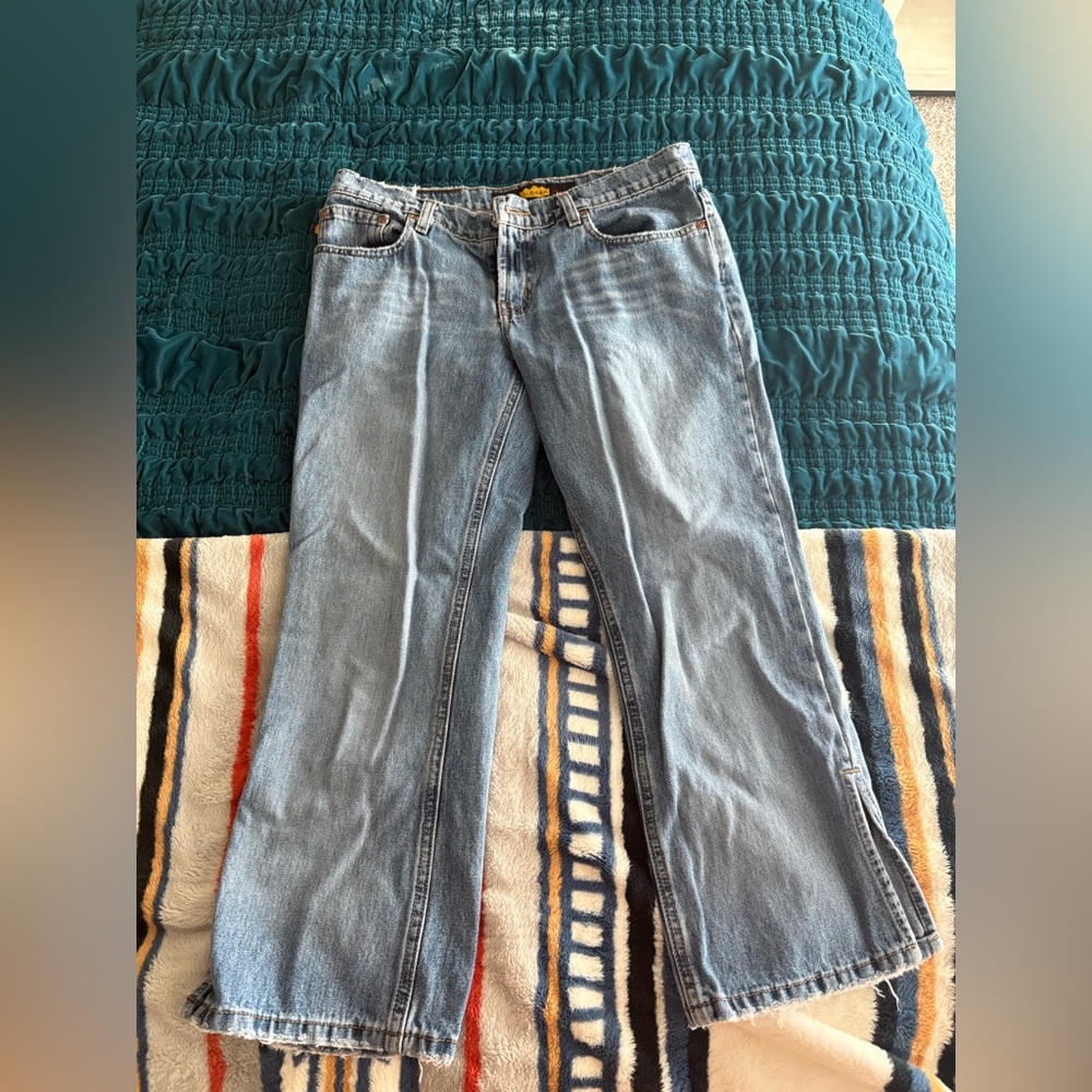 Todd Oldham Light Blue Flare Jeans